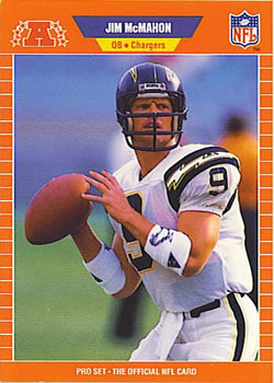 : 1989 Pro Set Football Series 1#44 Jim McMahon Chicago Bears  Official National Football League (NFL) Trading Card : Collectibles & Fine  Art