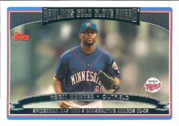 Torii Hunter player worn jersey patch baseball card (Minnesota Twins 67)  2007 Upper Deck #MLBHU Apparel Artifacts Limited 114 of 130