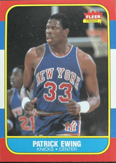 1986-87 Fleer Patrick Ewing RC #32