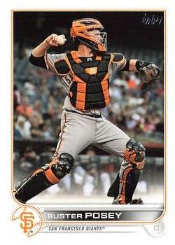 2022 Topps Series One Buster Posey Jersey Number Medallion #JNM-BP