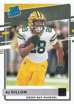 2022 Panini Contenders Season Ticket AJ Dillon #42 Green Bay Packers