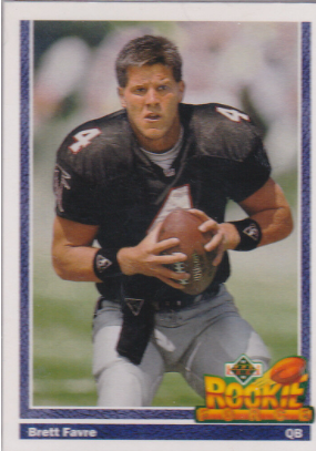 1991 Upper Deck Brett Favre #647 - The Rookie Force Card