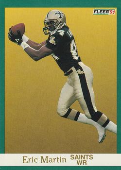 Eric Martin - New Orleans Saints (NFL Football Card) 1990 Fleer