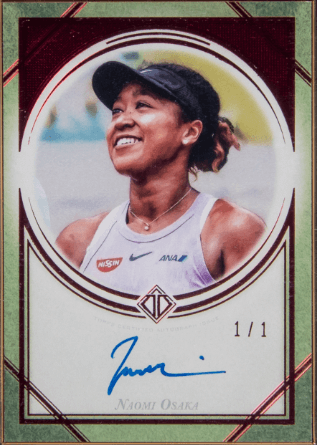 2020 Topps Transcendent Tennis Hall of Fame Collection Framed Autographs Red #TCANO Naomi Osaka Signed Card /1 - $39,600