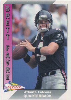 1991 Pro Set Brett Favre Atlanta Falcons #762 Rookie Football Card