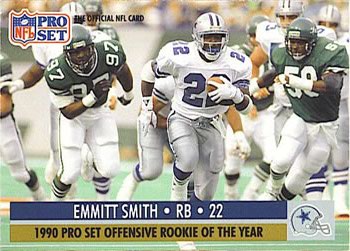 Emmitt Smith 1990 Pro Set Rookie Football Card #685 HOF Mint : Collectibles  & Fine Art 