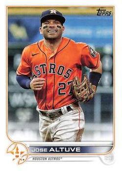 2022 Topps Chrome Baseball Blue Sparkle 6 Jose Altuve – Champion