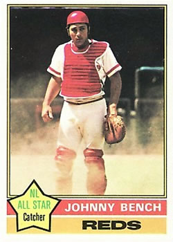 Auction Prices Realized Baseball Cards 1976 TOPPS Johnny Bench Summary