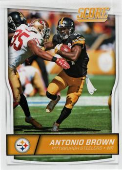  2018 Score Color Rush #11 Antonio Brown Pittsburgh Steelers  Football NM-MT : Collectibles & Fine Art