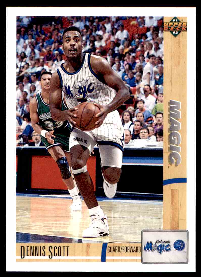 1994-95 Dennis Scott Card #19 Stadium Club Clear Cut Orlando Magic  Basketball