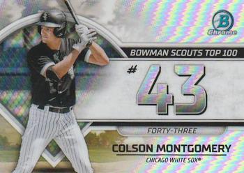 Colson top Montgomery 2022 Bowman Chrome Blue Shimmer 019/150