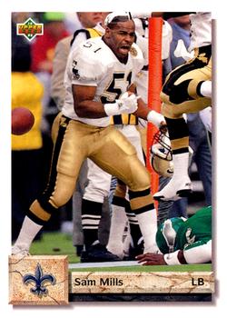 Sport Stickers & Cards - Sam Mills - New Orleans Saints - Topps