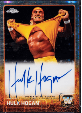  2015 Topps WWE Chrome Hulk Hogan #83 plus Refractors