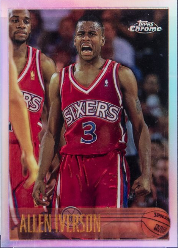 ALLEN IVERSON #1 NBA Draft Pick 1996/97 ROOKIE CARD Basketball 76ers RC