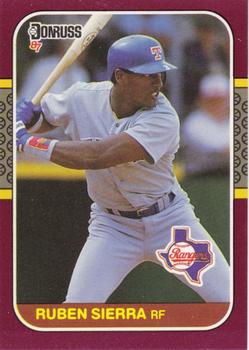 Ruben Sierra Texas Rangers 1989 Topps Hills Department Store Baseball Card