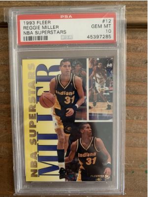 1993 Fleer Reggie Miller NBA Superstars #12
