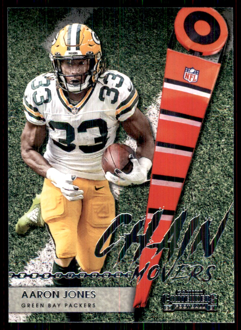 2020 Score #229 Aaron Jones Green Bay Packers Football Card Autographed  Gameday