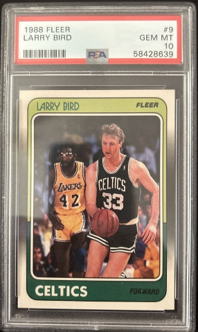 1988 Fleer Larry Bird #9