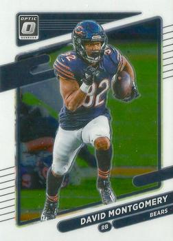 2022 Select David Montgomery Gold Prizm Swatches JERSEY RELIC 30/49 BEARS