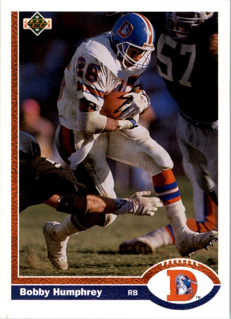 1991 Stadium Club Bobby Humphrey . Denver Broncos #381