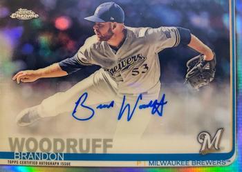 2018 BREWERS Brandon Woodruff signed ROOKIE card Topps Archives #285 AUTO RC