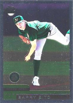 Barry Zito player worn jersey patch baseball card (Oakland Athletics) 2007  Bowman Heritage #PGBZ