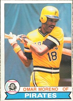 1981 Pittsburgh Pirates OMAR MORENO Batting Original Photo Type 1