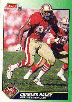 1987 TOPPS CHARLES HALEY #125 ROOKIE RC SAN FRANCISCO 49ERS HOF PSA 7 NM  62550944 - AA Mint Cards