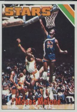 1975 Topps Moses Malone Rookie Card #254 - $90,000