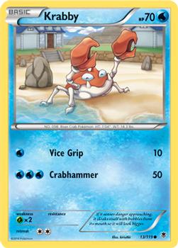 first edition krabby pokemon card Vintage 1998 Topps 1st Edition Blue Label TV Animation Edition #98 Kra   Pfaltzcraftsmore