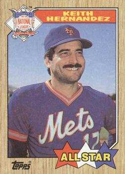 Keith Hernandez 1987 Fleer Star Stickers Series Card #58