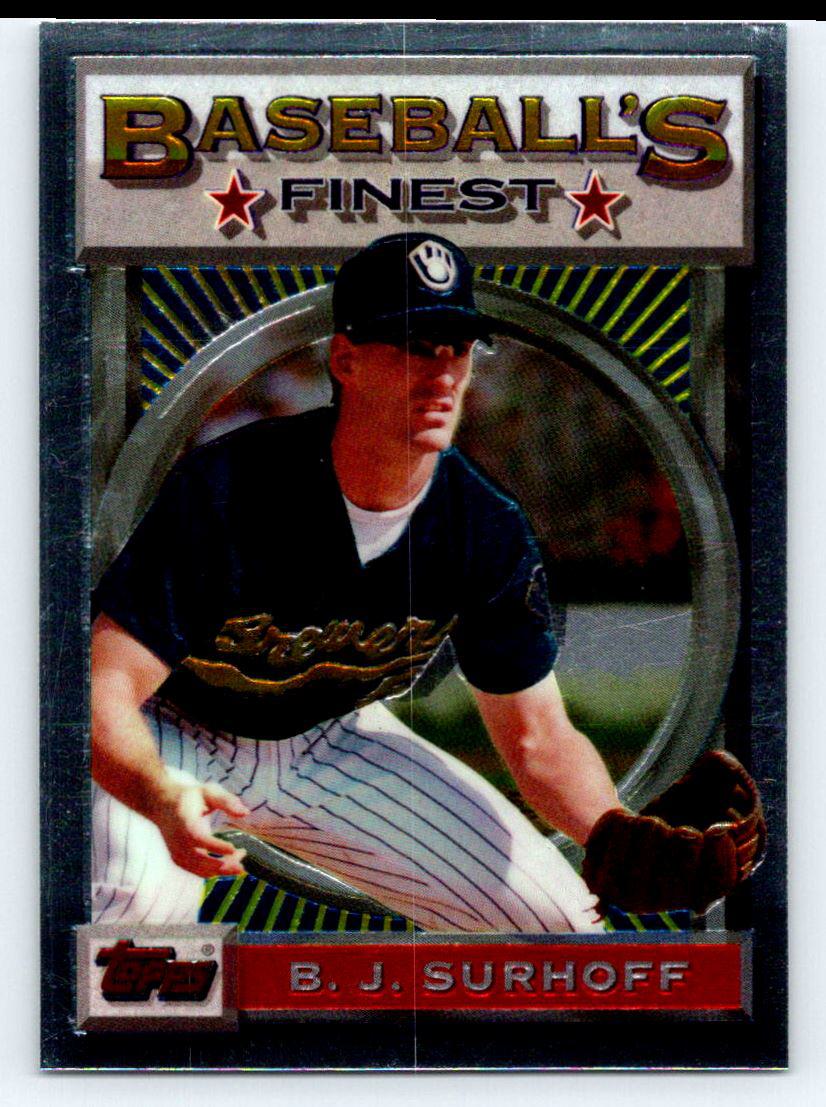  Baseball Trading Card MLB 1996 E-Motion XL #10 B.J. Surhoff NM  Near Mint Orioles : Collectibles & Fine Art