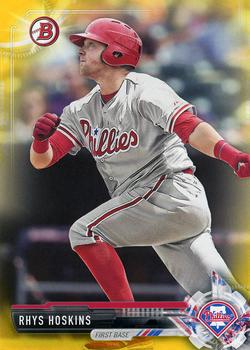  2022 Topps Chrome Platinum Anniversary Refractor Prism Blue  #320 Rhys Hoskins Philadelphia Phillies Official MLB Baseball Card in Raw  (NM or Better) Condition : Collectibles & Fine Art