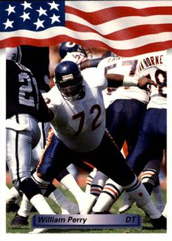 : William Perry Football card (Chicago Bears The