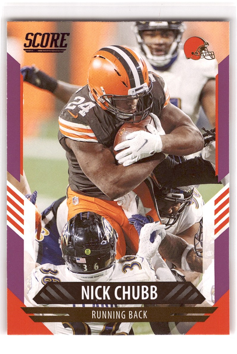 : Nick Chubb Football Cards (5) Assorted Bundle