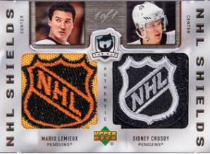 2005 Upper Deck The Cup Dual NHL Shields Mario Lemieux Sidney Crosby Patch Autograph #DSLC 1/1 – $86,400