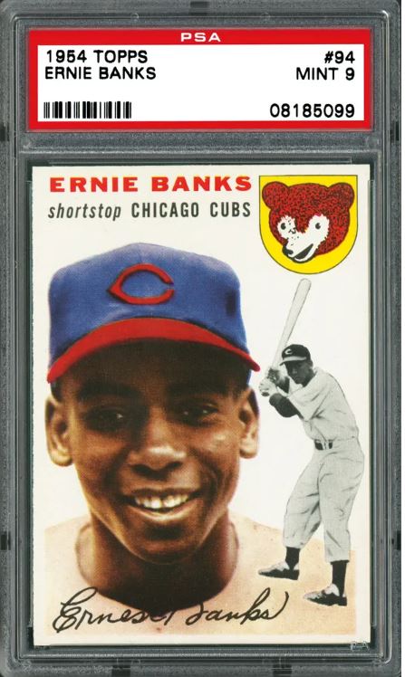 1954 Topps #94 Ernie Banks Rookie Card