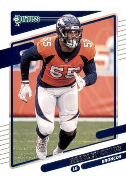 Bradley Chubb player worn jersey patch football card (Denver Broncos) 2019  Donruss Jersey Kings #JK11 LE 299/299