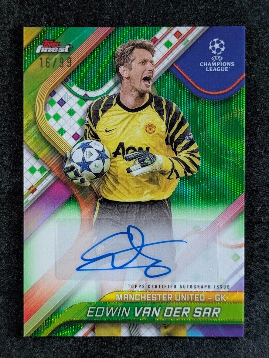Edwin Van Der Sar Auto 直筆サインカード Panini Edwin Van Der Sar Auto 直筆サインカード Panini Edwin Van Der