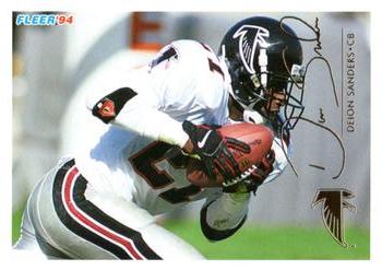 : 1994 Fleer Football 31 Deion Sanders NM/M (Near Mint/Mint) :  Collectibles & Fine Art