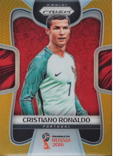 2018 Panini Prizm World Cup Gold Prizms Cristiano Ronaldo #154 /10