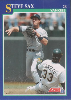  1990 Upper Deck # 18 Steve Sax TC - New York Yankees - MLB  Baseball Trading Card : Collectibles & Fine Art