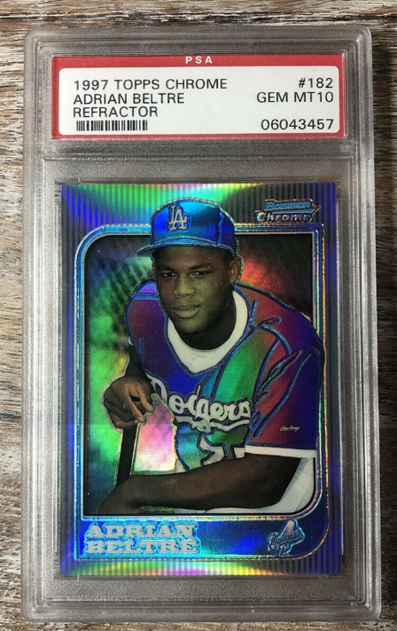 1997 Bowman Chrome Adrian Beltre Rookie Card Refractor #182
