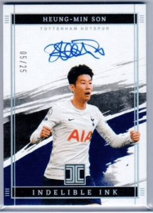 2021-22 Panini Impeccable Heung Min Son Platinum Indelible Ink Auto 1/1