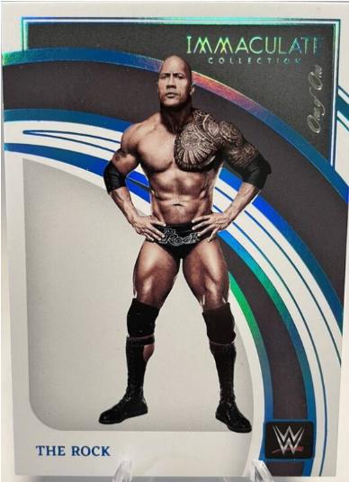 2022 Panini Immaculate WWE Platinum The Rock 1/1 #49