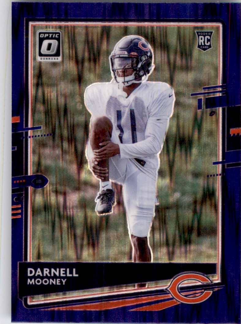 Darnell Mooney Signed 2020 Panini Prizm Black #22 Rookie Card RC Beckett  Slabbed