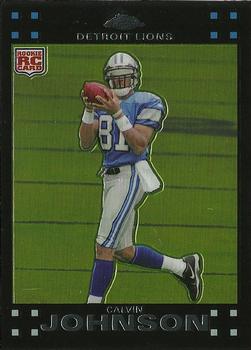 Lions Calvin Johnson Signed 2007 Score Hot Rookies #5 Rookie Card BAS  Slabbed