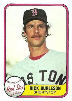 RICK BURLESON Boston Red Sox 1975 Majestic Cooperstown Throwback