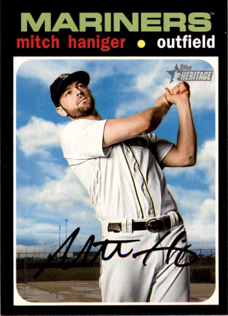 Mitch Haniger baseball card (Seattle Mariners OF) 2017 Topps Heritage #676  Rookie at 's Sports Collectibles Store