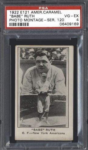 1922 E121 American Caramel Babe Ruth Photo Montage